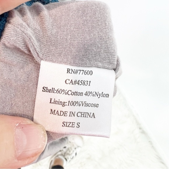 CHASER BLUE EYELET LACE WIDE LEG TIE WAIST COVER  UP PANTS WOMENS SZ SMALL - Picture 4 of 9